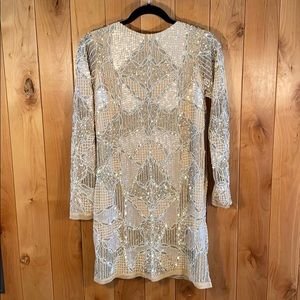 Sequin long sleeve dress